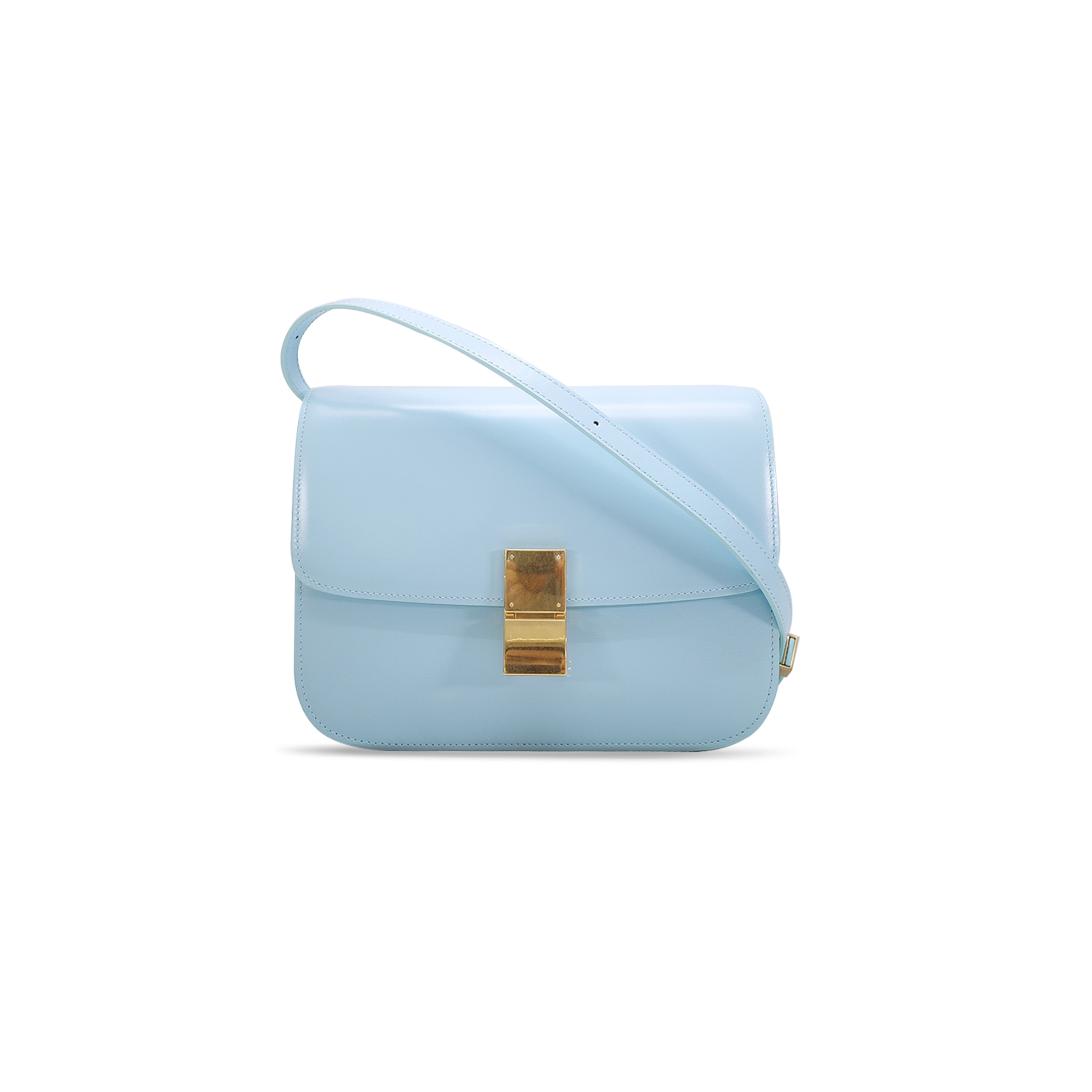 Ce**e medium shoulder bag in teen classic striped calfskin 164173dls.27fx (24*18*7cm)